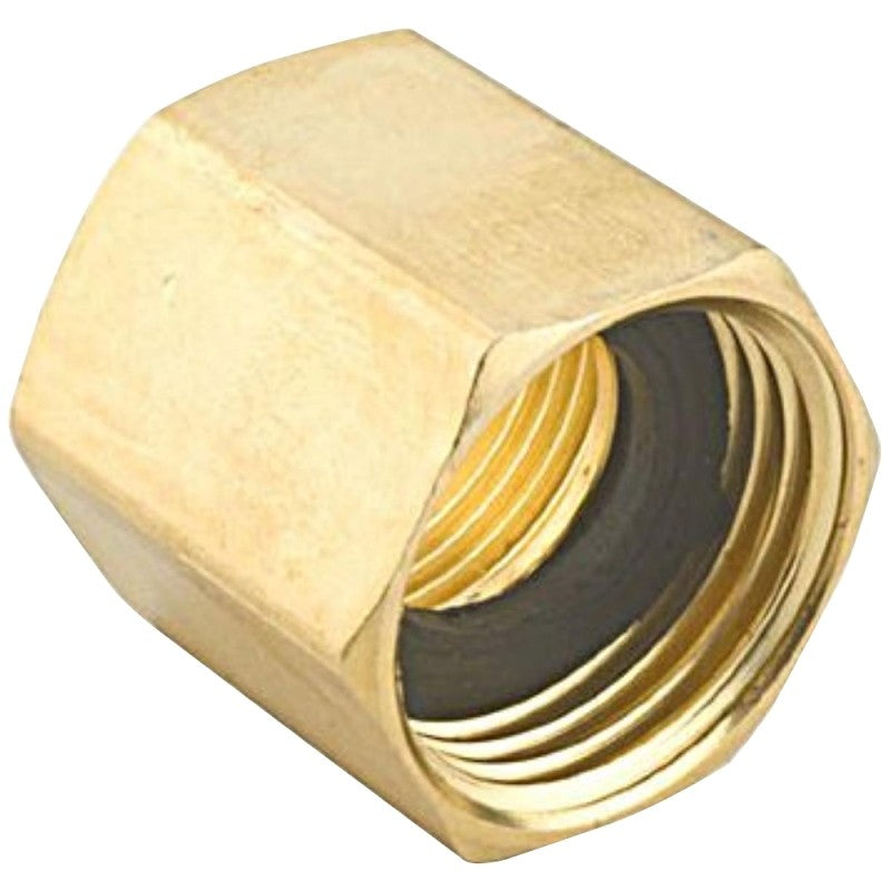 Gilmour 807074-1001 Hose Adapter, 3/4 x 3/4 in, FNPT x FNH, Brass, For: Garden Hose