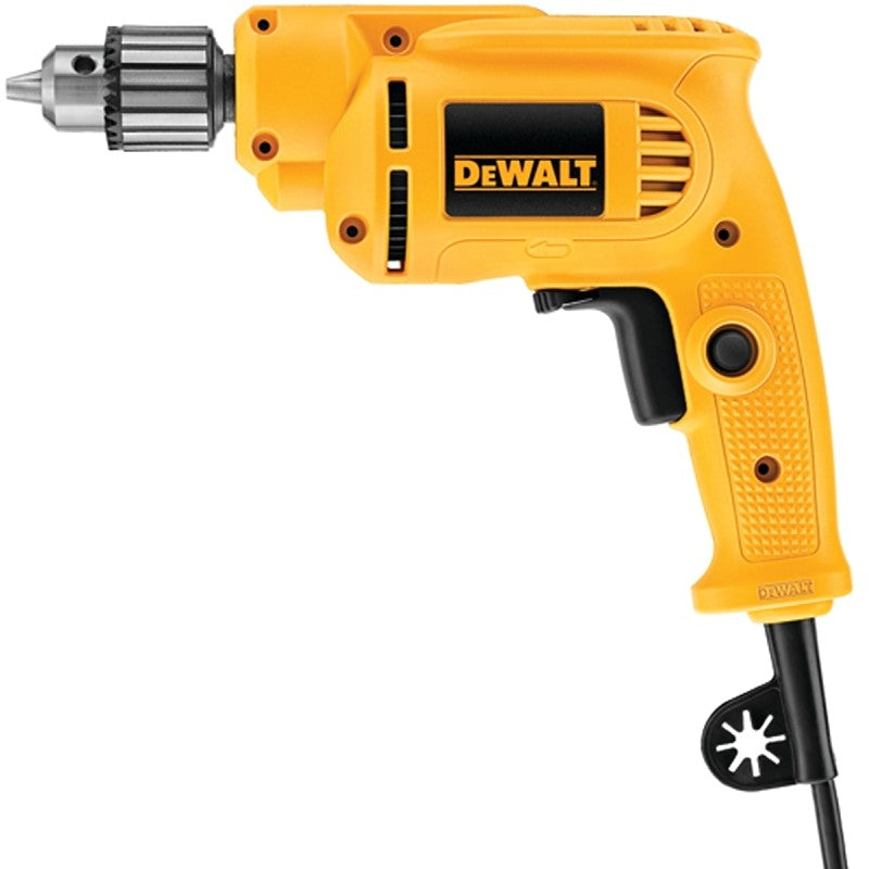 DEWALT DWE1014 Electric Drill, 7 A, 3/8 in Chuck, Keyed Chuck, Includes: (1) Chuck Key with Holder