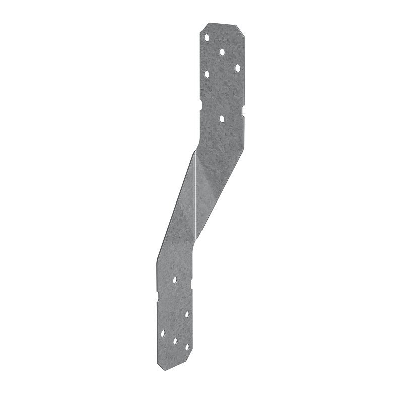 Simpson Strong-Tie H8 Hurricane Tie, 8 in L, 1-1/4 in W, Steel, Galvanized, Fastening Method: Nail (Pack of 100)