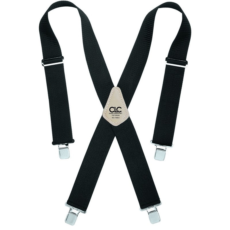 CLC Tool Works Series 110BLK Work Suspender, Nylon, Black