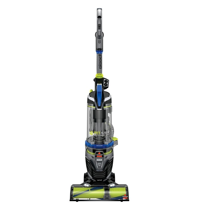 Bissell Pet Hair Eraser 1650 Upright Vacuum, 30 ft L Cord, Black/Cha-Cha Lime