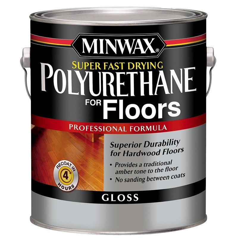 Minwax 130200000 Polyurethane, Oil Base, Clear, Gloss, Liquid, 1 gal Can, 0.89 Specific Gravity (Pack of 2)