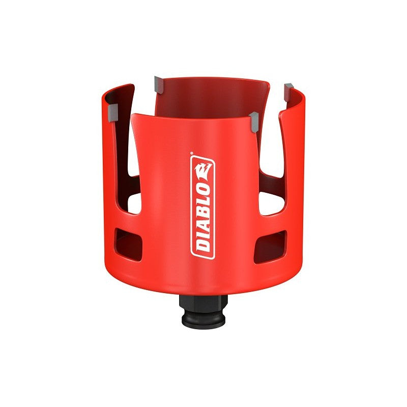 Diablo Demo Demon DHS3000CTR Hole Saw, 3 in Dia, 2-3/8 in D Cutting, 1-5/8 in Arbor, Carbide Cutting Edge