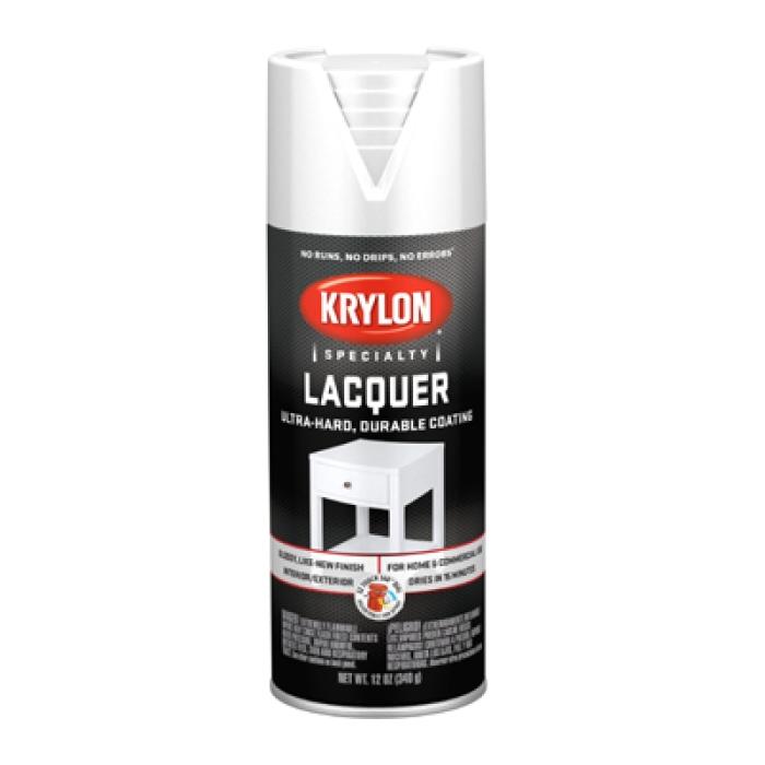 Krylon K07031777 Spray Paint, Gloss, White, 12 oz