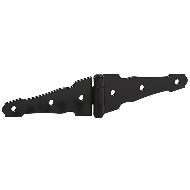 National Hardware Ornamental N109-036 Series Strap Hinge, 1-5/8 in Frame Height, 4 in Frame Width, Steel, Black