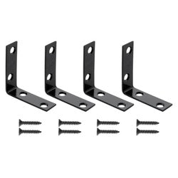 CORNER BRACE STL BLACK 2X5/8IN