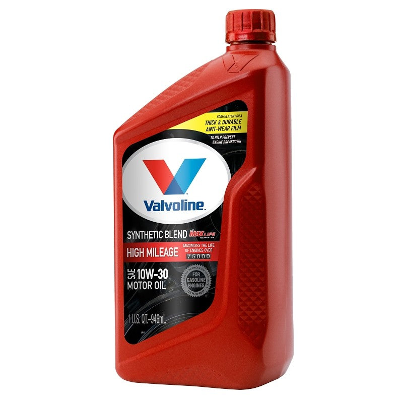 Valvoline 797976 Synthetic Blend Motor Oil, 10W-30, 1 qt, Bottle (Pack of 6)
