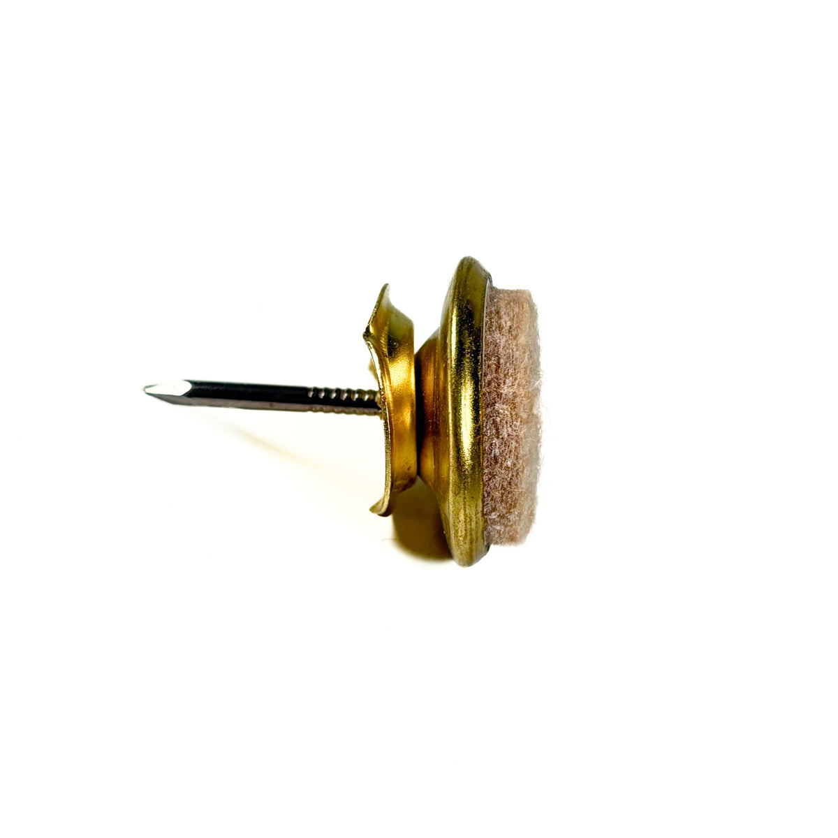 Nail On Felt Pads With Brass Swivels 1 Inch 4 Pack