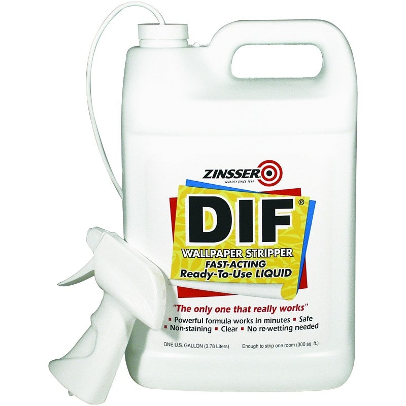 Zinsser 2481 Wallpaper Stripper, 12 to 15 sq-ft Coverage Area, Liquid, 1 gal (Pack of 4)