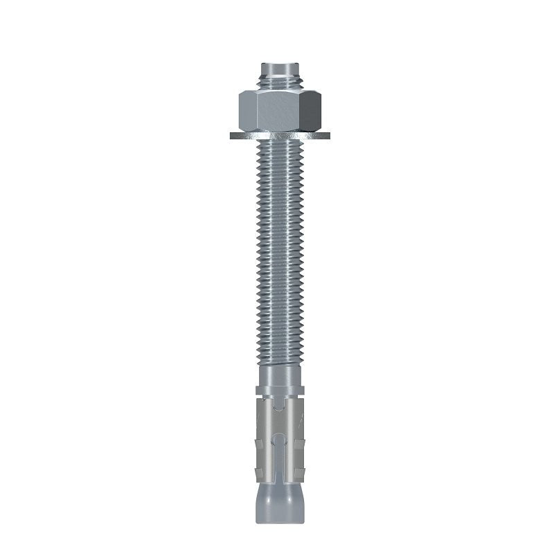 Simpson Strong-Tie Strong-Bolt 2 STB2-62600P1 Wedge Anchor, 5/8 in Dia, 6 in OAL, Carbon Steel, Zinc (Pack of 10)