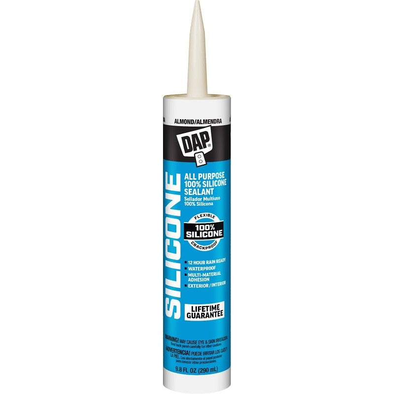 DAP 08649 Window and Door Sealant, Almond, -40 to 400 deg F, 9.8 fl-oz Cartridge (Pack of 12)