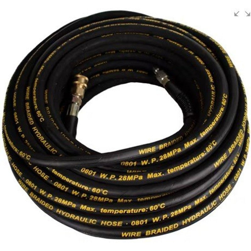 Forney 74991 Premium-Grade High-Pressure Washer Hose, 100 ft L, MNPT, Rubber