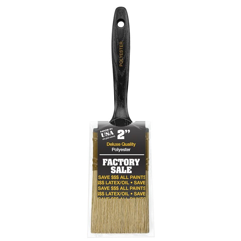 Wooster P3972-2 Paint Brush, 2 in W, 2-7/16 in L Bristle, Polyester Bristle