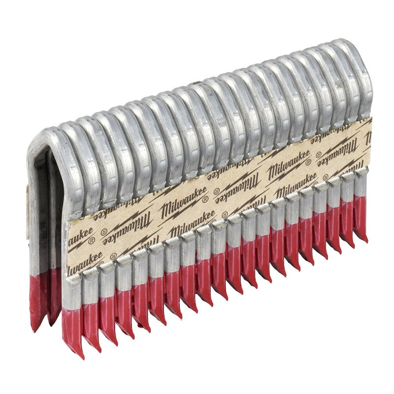 Milwaukee MPU2-960 Series Staple, 2 in L, Galvanized, 3/4 in W Crown, 9 ga Gauge, Aluminum/Zinc, 960/PK