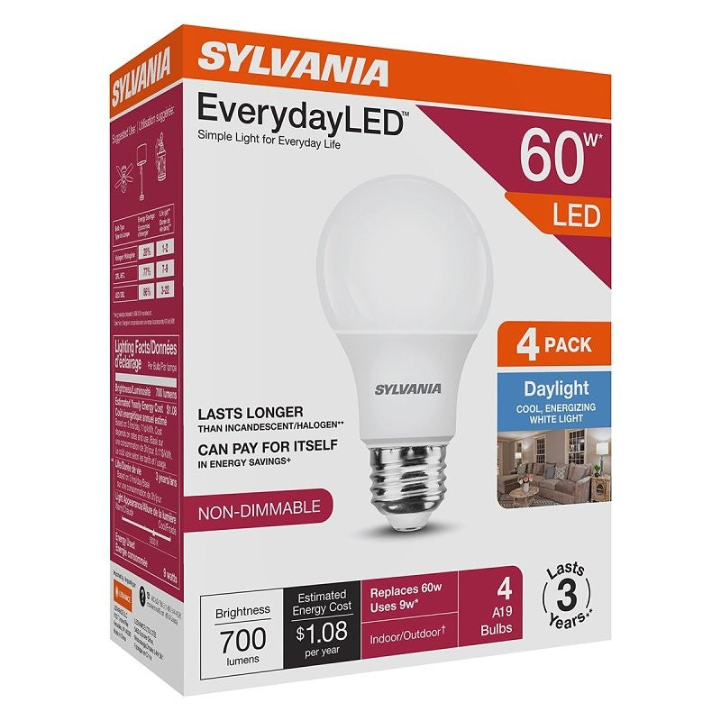 Sylvania 42015 LED Light Bulb, A19 Lamp, Daylight