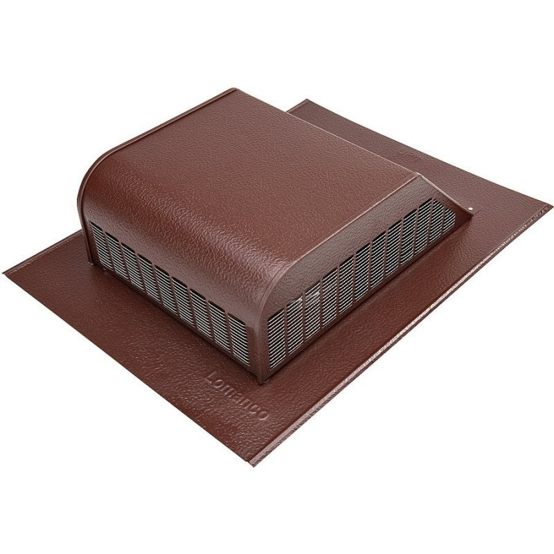 Lomanco LomanCool 750BR Static Roof Vent, 16 in OAW, 50 sq-in Net Free Ventilating Area, Aluminum, Brown (Pack of 6)