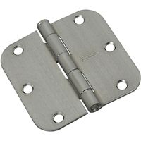 Door Hinge 3 Inch 5/8 Radius Satin Chrome