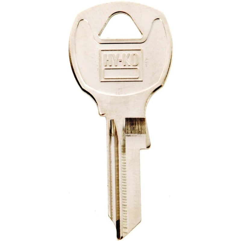 Hy-Ko 11010NA14 Key Blank, Brass, Nickel, For: National Cabinet, House Locks and Padlocks, NA14 Key Number (Pack of 10)