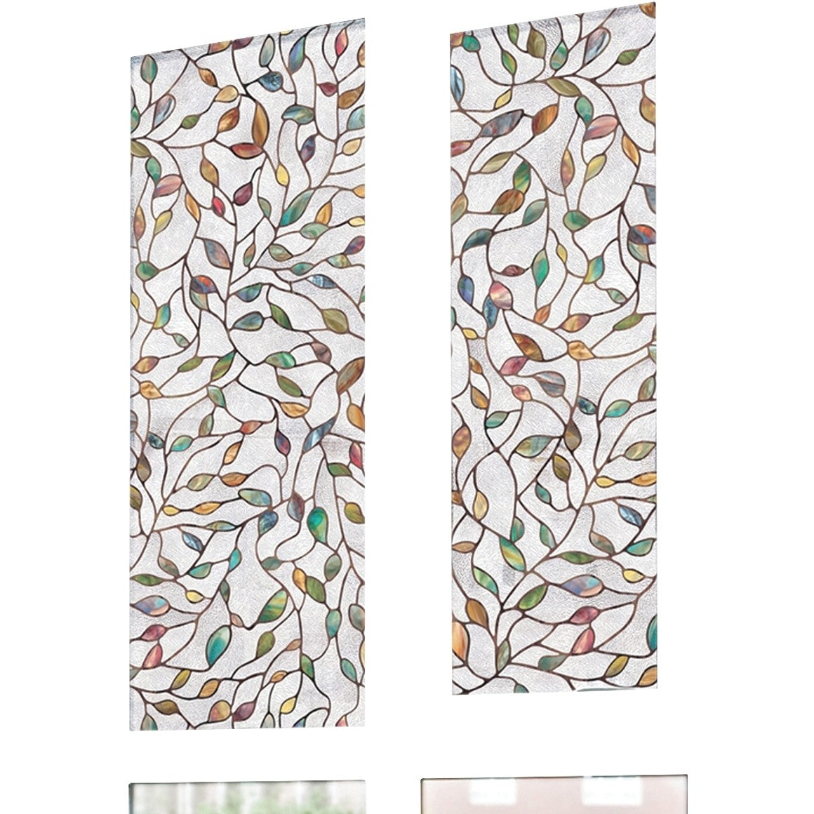 Artscape 02-3021 Window Film, 36 in L, 24 in W, New Leaf Pattern (Pack of 4)