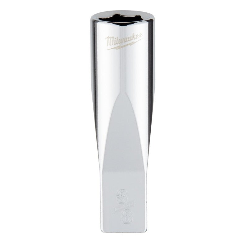 Milwaukee 45-34-9018 Socket, 3/8 in Socket, Deep Socket, 2.559 in OAL, 1/4 in Drive, 6-Point, Chrome Vanadium Steel