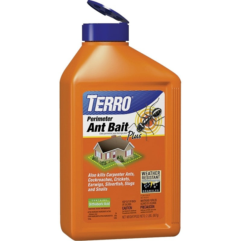 Terro T2600 Ant Bait Plus, Granular, 2 lb, Bottle