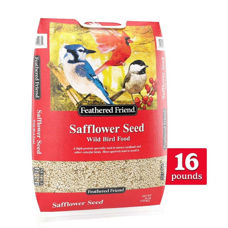 Feathered Friend 14420 Safflower Seed, 16 lb Bag