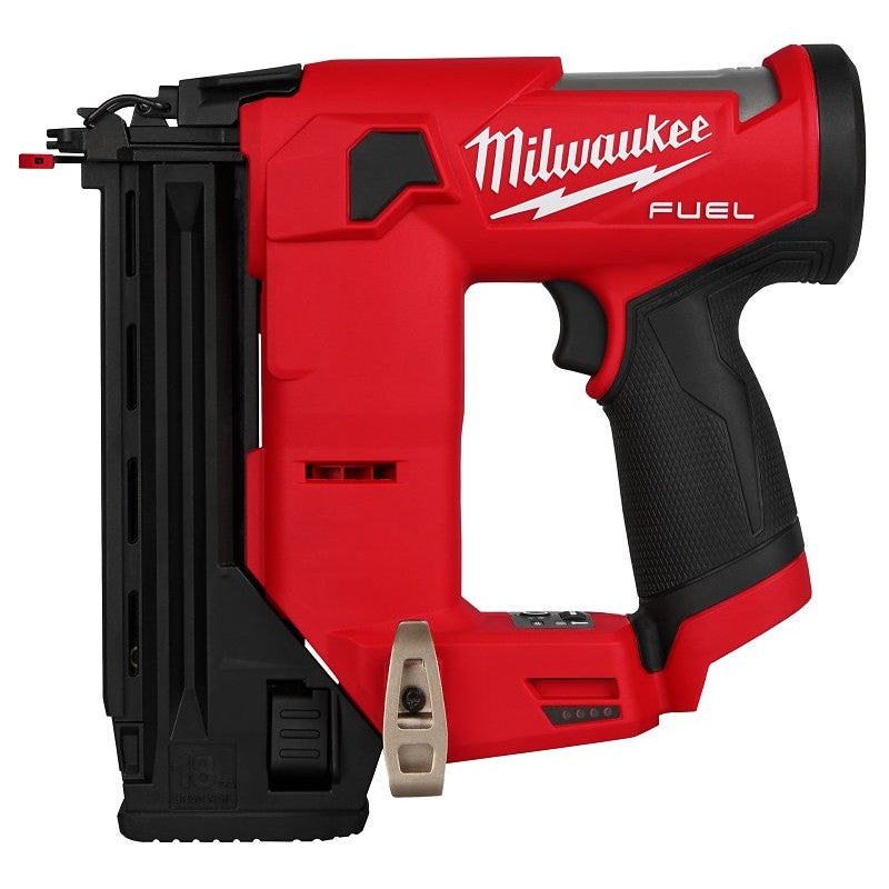 Milwaukee M12 Fuel 2541-20 Compact Brad Nailer, Tool Only, 18 V, 110 Magazine, 0 deg Collation, 18 ga Nail