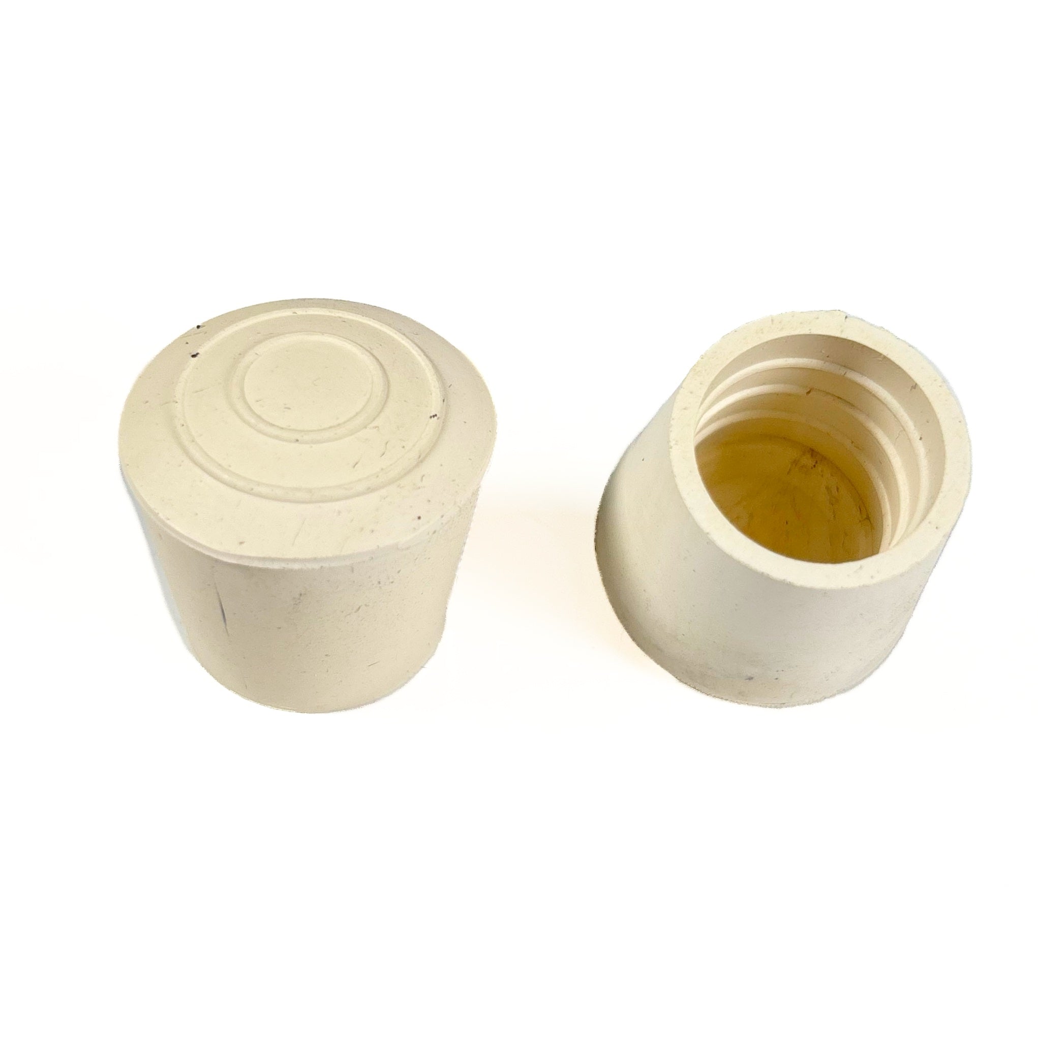 Leg Tips 3/4 Inch White Rubber 4 Pack