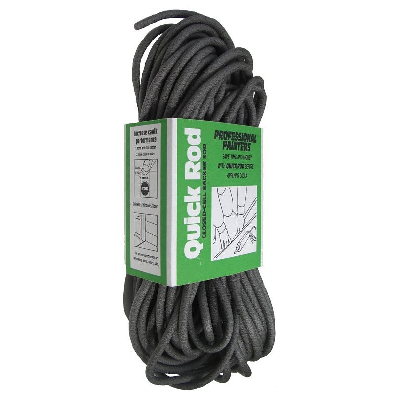 Quick R BR38120 Backer Rod, 3/8 in Dia, 120 ft L