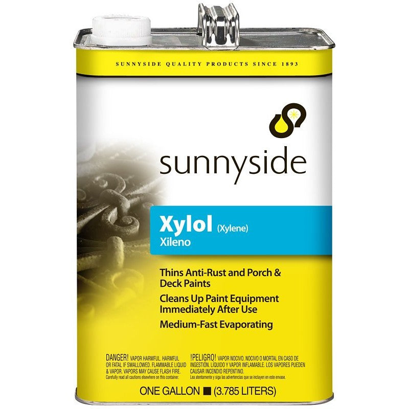 Sunnyside 822G1 Xylene Thinner, Liquid, Pungent Aromatic Hydrocarbon, Sweet, Transparent, 1 gal (Pack of 4)