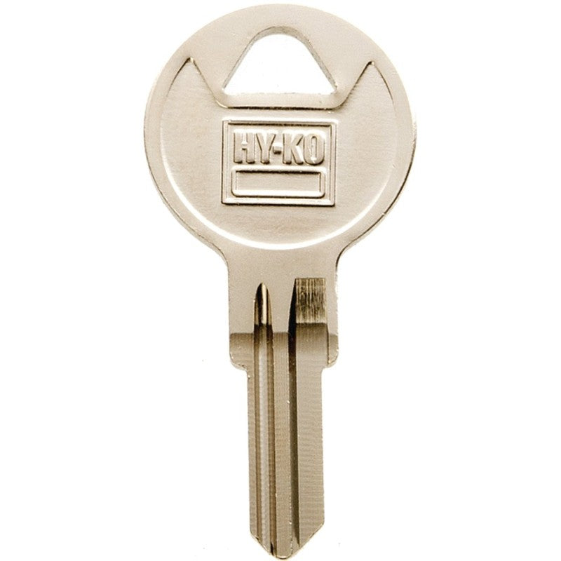Hy-Ko 11010WTP1 Key Blank, Brass, Nickel, For: Wright Cabinet, House Locks and Padlocks (Pack of 10)