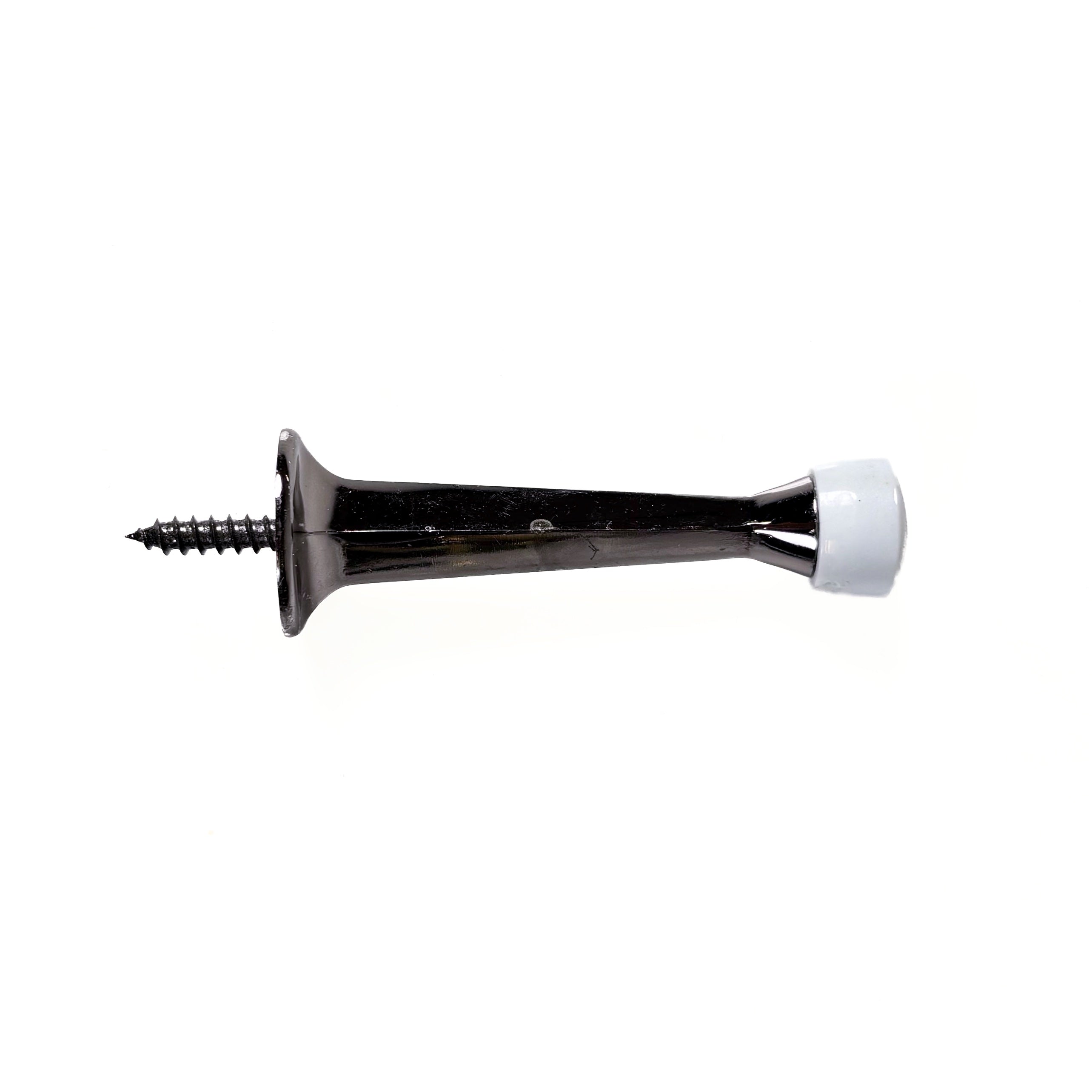 Square Taper Door Stop 3 Inch Black Chrome Plated