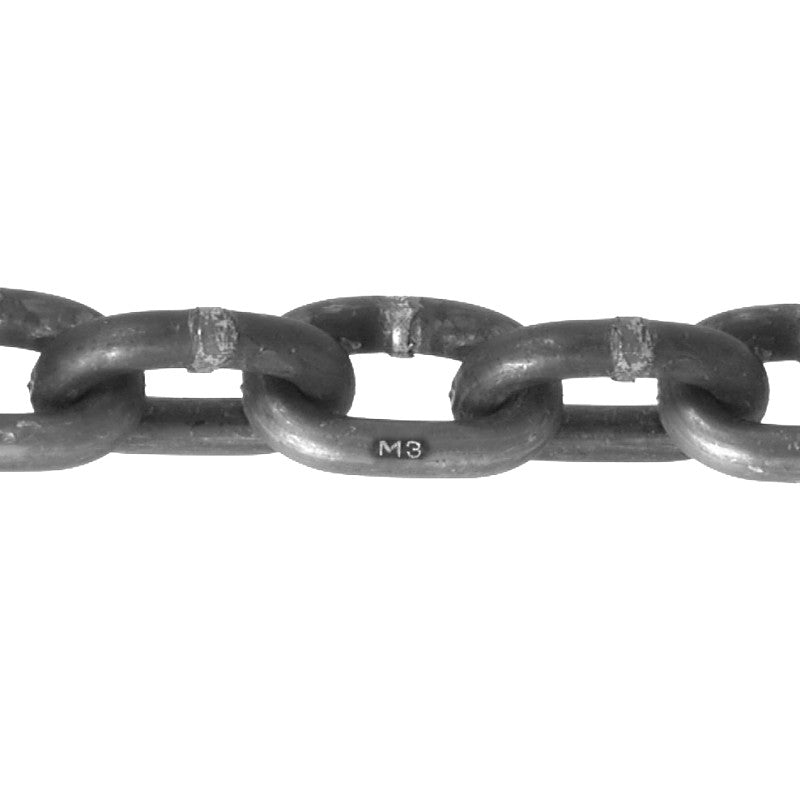 Baron PC3014HDGP Proof Coil Chain, 1/4 in, 250 ft L, 30 Grade, Carbon Steel, Hot-Dipped Galvanized