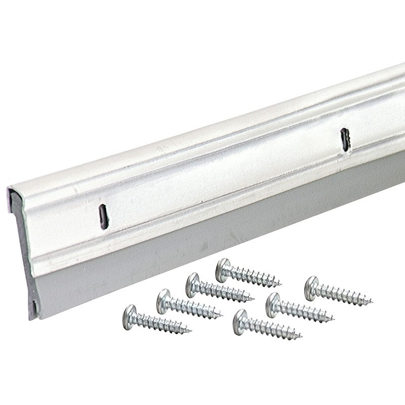 M-D 05629 Door Sweep, Aluminum Flange, 36 in L, Aluminum Flange, Vinyl Insert