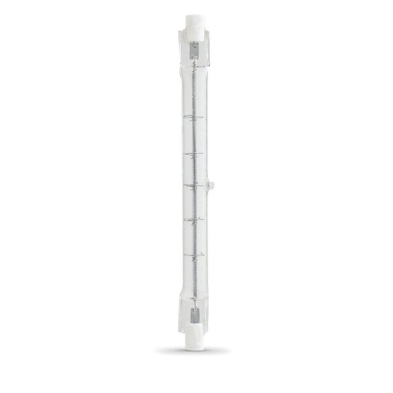 Feit Electric BPQ300T3/CL/2 Halogen Bulb, 0.31 in Dia x 4.71 in L Dimensions, 300 W, R7 Lamp Base, J T3 Lamp