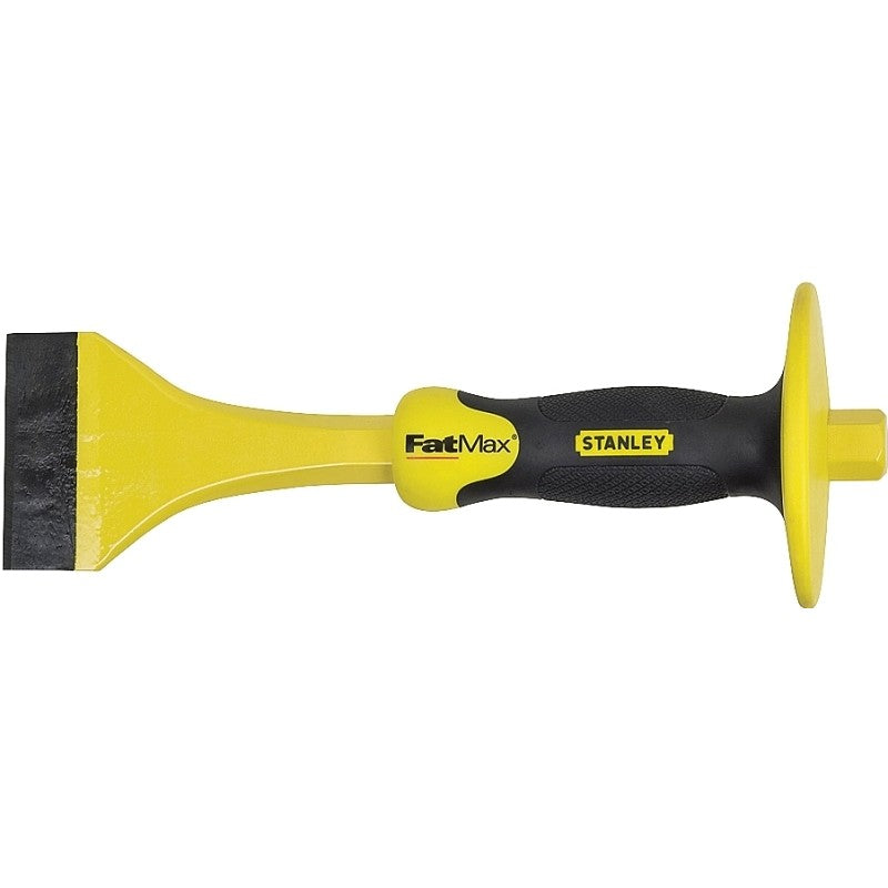 STANLEY FMHT16468 Floor Chisel, 3 in Tip, Flat Tip, 5.11 in Handle, Ergonomic Handle, Rubber Handle, Steel
