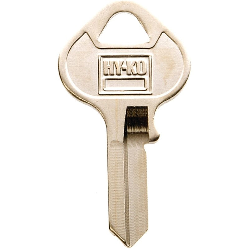 Hy-Ko 11010MH1 Key Blank, Brass, Nickel, For: Master Cabinet, House Locks and Padlocks, MH1 Key Number (Pack of 10)
