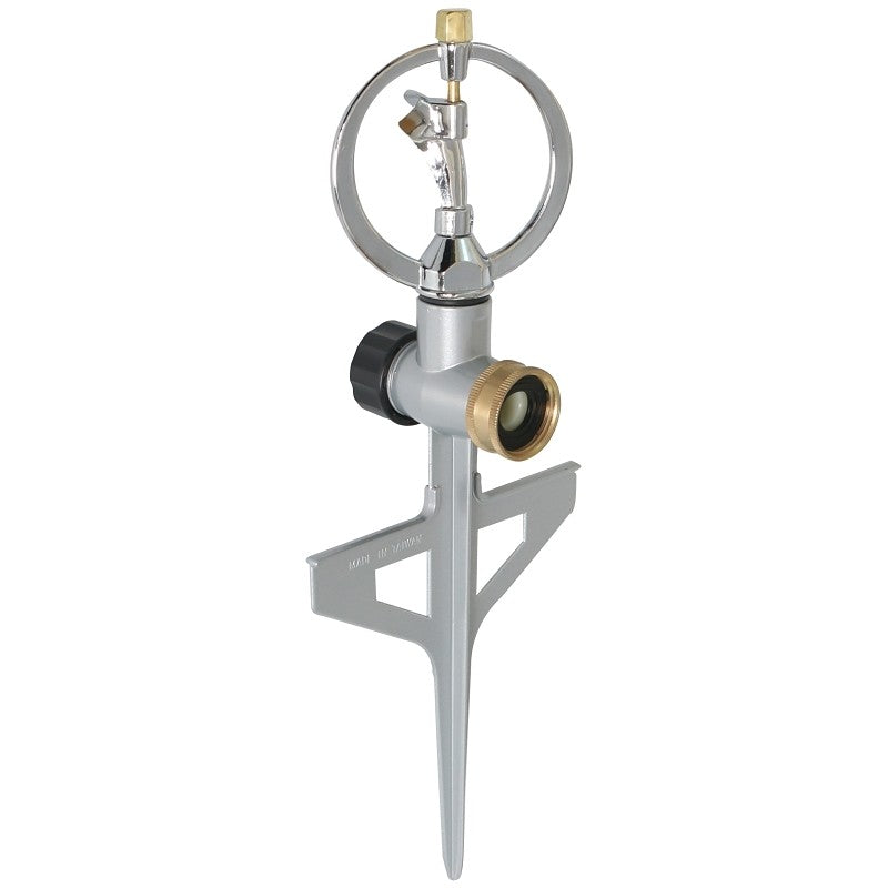 Landscapers Select YP610 Impulse Sprinkler with Metal Spike, Female, Round, Zinc