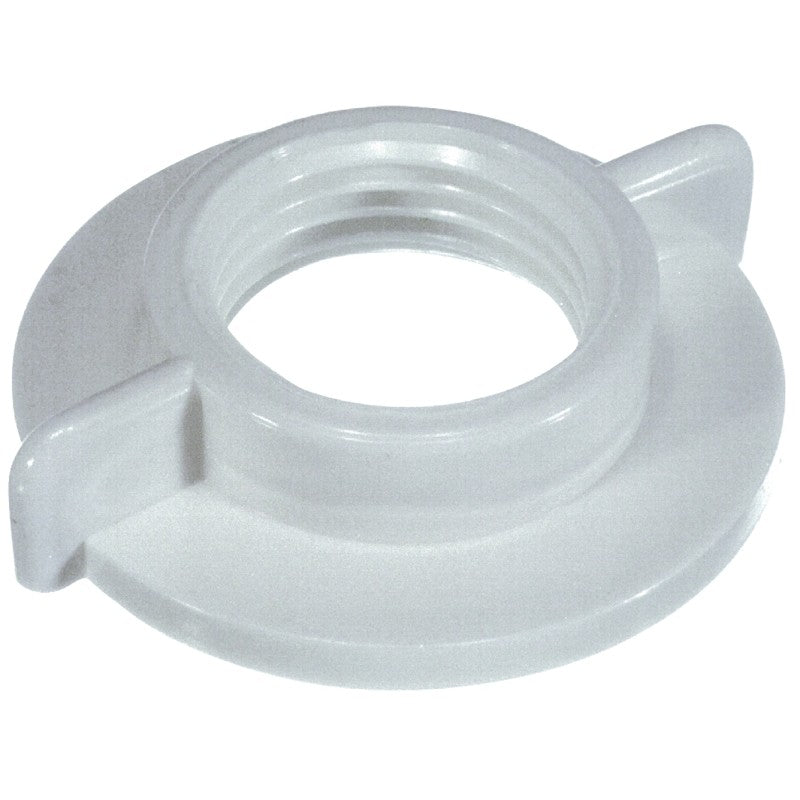 Danco 80990 Faucet Shank Locknut, Specifications: 1/2 in IPS, Universal, Plastic, White, For: 1/2 in IPS Connections
