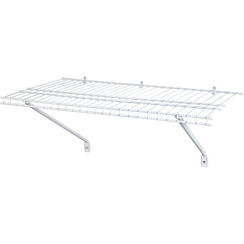 ClosetMaid 1031 Shelf Kit, 60 lb, 36 in L, 12 in W, Steel, White (Pack of 4)