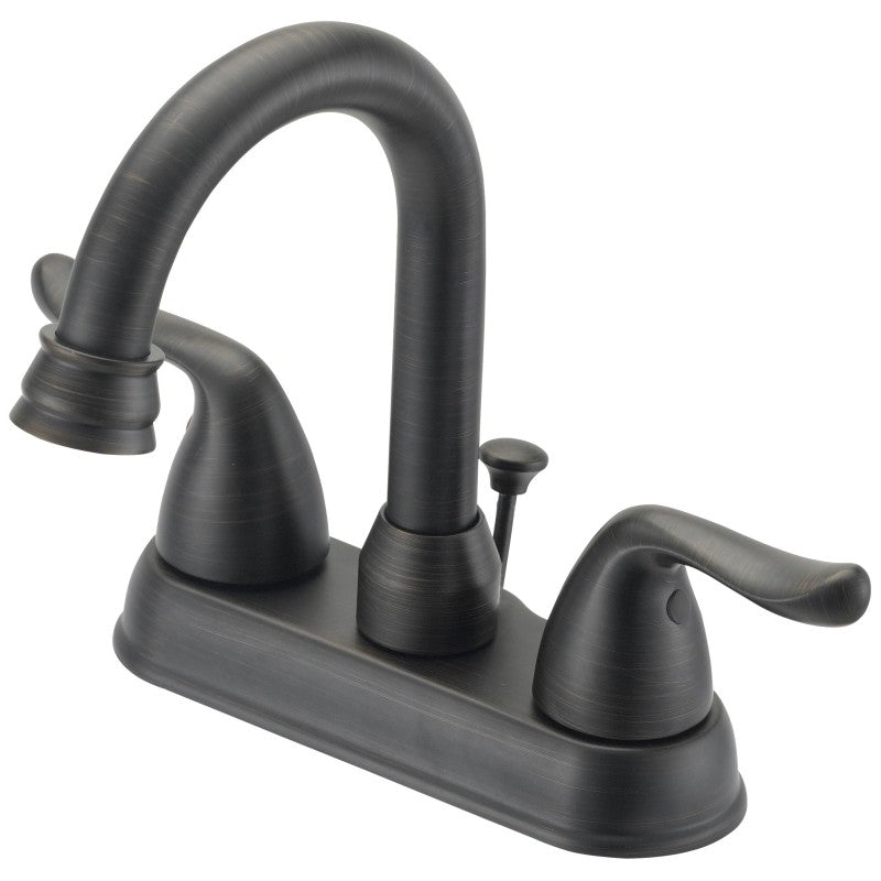 Boston Harbor TQ-5111080RW Lavatory Faucet, 1.2 gpm, 2-Handle, 3-Faucet Hole, Metal/Plastic, Venetian Bronze