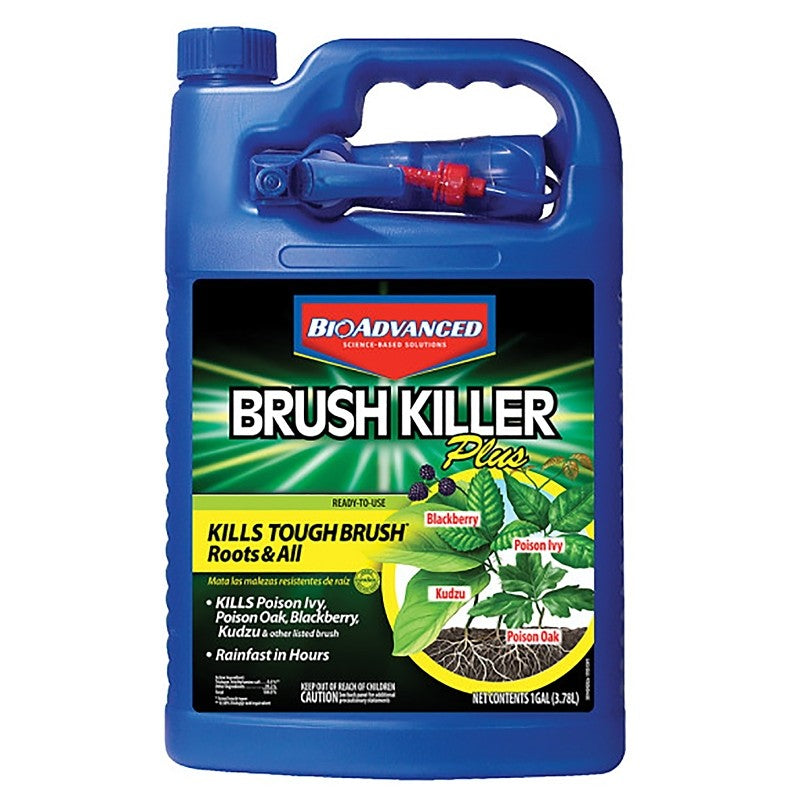 BioAdvanced 704655A Brush Killer, Liquid, Light Yellow, 1 gal Bottle