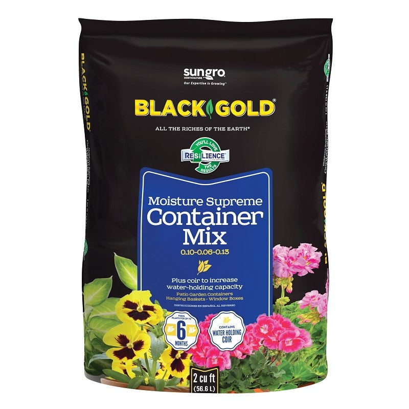 sun gro BLACK GOLD 1413000.CFL002P Container Potting Mix, 2 cu-ft Coverage Area, 40 Bag