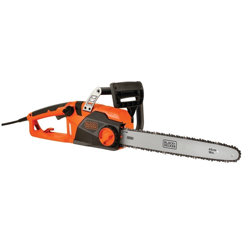 Black+Decker CS1518 Chainsaw, 15 A, 120 V, 18 in L Bar/Chain