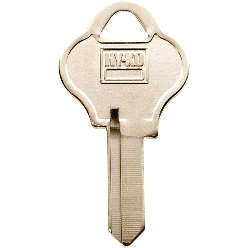 Hy-Ko 11010PA1 Key Blank, Brass, Nickel, For: Pado Cabinet, House Locks and Padlocks, PA1 Key Number (Pack of 10)