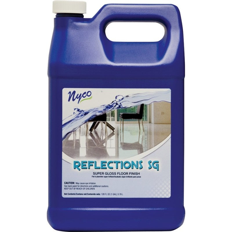 nyco NL90422-900104 Floor Polish, 128 oz, White, Liquid (Pack of 4)