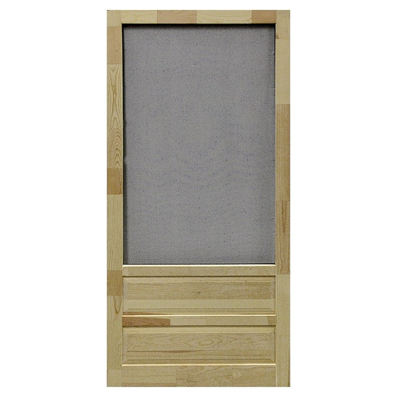 Screen Tight WHAM36 Series Screen Door, 36 in W Opening, 80 in H Opening, Wood Frame, Light Brown