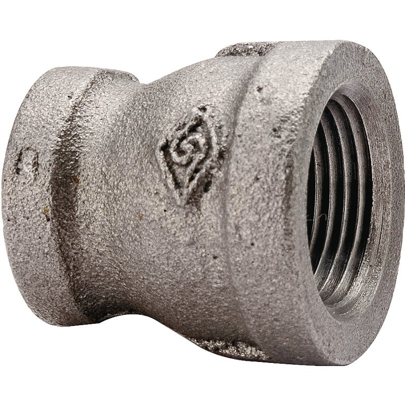 ProSource 24-1/2X3/8B Reducing Pipe Coupling, 1/2 x 3/8 in, FIP, Steel, SCH 40 Schedule, 300 psi Pressure