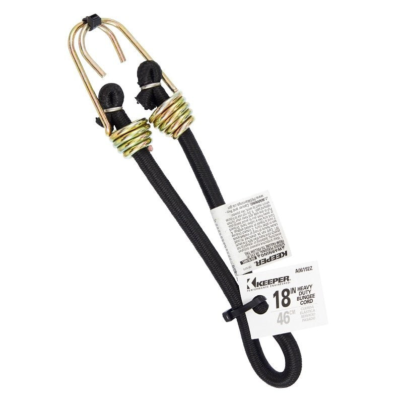 BUNGEE CORD HVY DTY BLACK 18IN