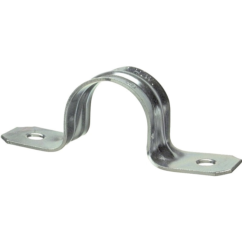 Halex 61220B Conduit Strap, 2 in, 1 in L, Steel, Zinc-Plated